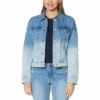 New 🥰 G By Giuliana Boxy Denim Jacket Ombre Indigo Wash ✨ -G by GIULIANA Sales Store unnamed file 2529