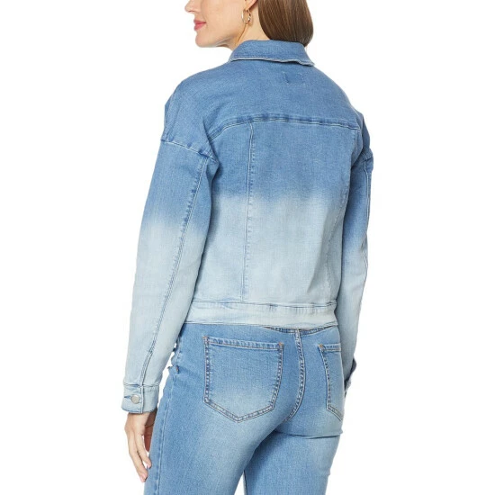 New 🥰 G By Giuliana Boxy Denim Jacket Ombre Indigo Wash ✨ 4 New 🥰 G By Giuliana Boxy Denim Jacket Ombre Indigo Wash ✨ - Image 2