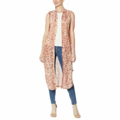 Coupon โ๏ธ G By Giuliana Sleeveless Duster Olive Shibori ๐งจ