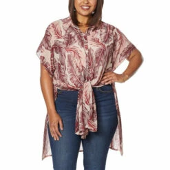 Budget โจ G By Giuliana Chiffon Tie-Front Tunic Black Banana Leaf ๐ 13 Budget โจ G By Giuliana Chiffon Tie-Front Tunic Black Banana Leaf ๐ -G by GIULIANA Sales Store unnamed file 2582