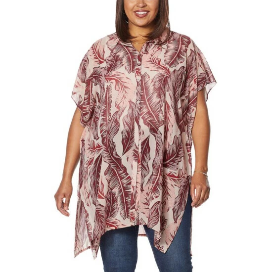 Budget โจ G By Giuliana Chiffon Tie-Front Tunic Black Banana Leaf ๐ 9 Budget โจ G By Giuliana Chiffon Tie-Front Tunic Black Banana Leaf ๐ - Image 7