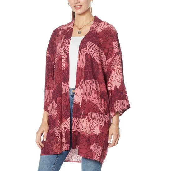 Deals ✔️ G By Giuliana Woven Printed Kimono Olive Tiger ✔️ 3 Deals ✔️ G By Giuliana Woven Printed Kimono Olive Tiger ✔️