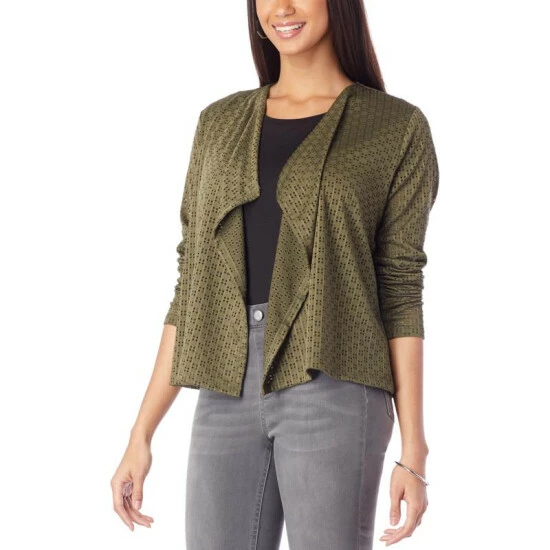 Budget 🎉 G By Giuliana Knit Eyelet Cardigan Lemon Cream 😍 11 Budget 🎉 G By Giuliana Knit Eyelet Cardigan Lemon Cream 😍 - Image 9