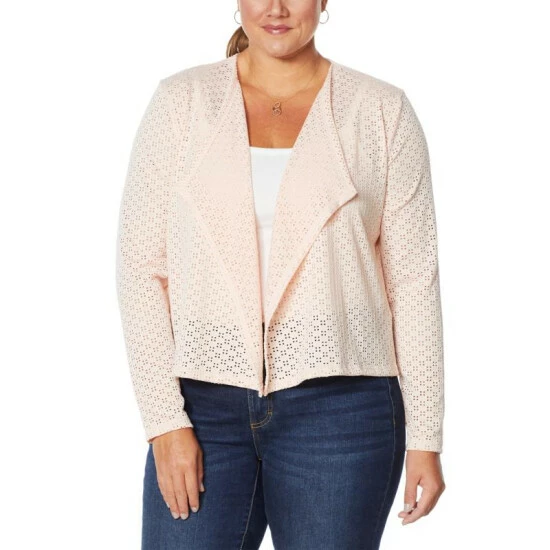 Budget 🎉 G By Giuliana Knit Eyelet Cardigan Lemon Cream 😍 12 Budget 🎉 G By Giuliana Knit Eyelet Cardigan Lemon Cream 😍 - Image 10