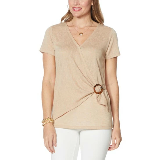 Cheapest 😉 G By Giuliana Buckled Wrap Top Rum 🎁 9 Cheapest 😉 G By Giuliana Buckled Wrap Top Rum 🎁 - Image 7