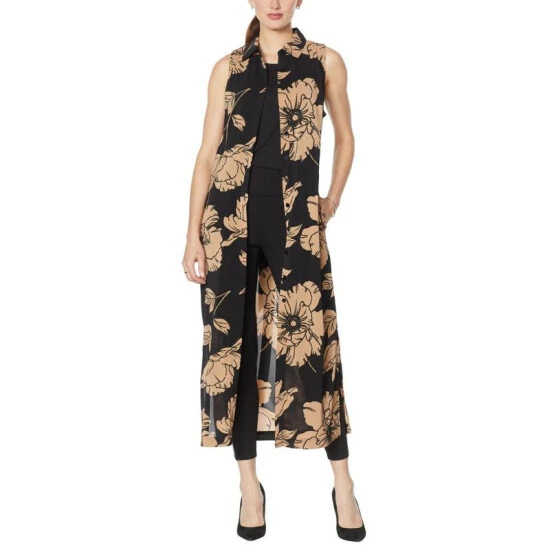 Coupon 🔥 G By Giuliana Sleeveless Duster 👗 Dress Palm Leopard ⌛ 8 Coupon 🔥 G By Giuliana Sleeveless Duster 👗 Dress Palm Leopard ⌛ - Image 6