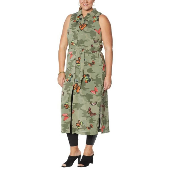 Coupon 🔥 G By Giuliana Sleeveless Duster 👗 Dress Palm Leopard ⌛ 9 Coupon 🔥 G By Giuliana Sleeveless Duster 👗 Dress Palm Leopard ⌛ - Image 7