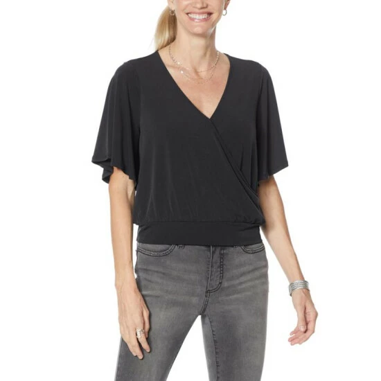 Cheap ⭐ G By Giuliana Flutter Sleeve Surplice Top Terra Cotta Leopard 🤩 8 Cheap ⭐ G By Giuliana Flutter Sleeve Surplice Top Terra Cotta Leopard 🤩 - Image 6