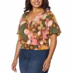 Cheap ⭐ G By Giuliana Flutter Sleeve Surplice Top Terra Cotta Leopard 🤩 19 Cheap ⭐ G By Giuliana Flutter Sleeve Surplice Top Terra Cotta Leopard 🤩 -G by GIULIANA Sales Store unnamed file 2641