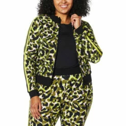 Flash Sale 😍 G By Giuliana Black Label Track Jacket Olive Animal ✨ -G by GIULIANA Sales Store unnamed file 2685