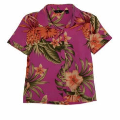 Outlet 🧨 G By Giuliana Jet Set Mini-G Youth Woven Hawaiian 👚 Shirt Bright Cobalt ✨ -G by GIULIANA Sales Store unnamed file 2722