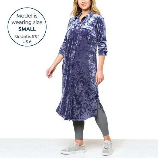 Discount ๐ฅ G By Giuliana Black Label Crushed Velvet Duster ๐ Shirtdress โญ 9 Discount ๐ฅ G By Giuliana Black Label Crushed Velvet Duster ๐ Shirtdress โญ - Image 7