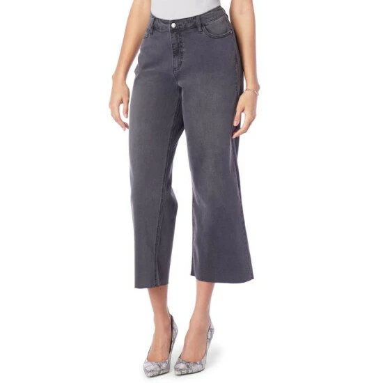 Outlet 🔥 G By Giuliana Wide-Leg Cropped Jean Charcoal Wash 😀 8 Outlet 🔥 G By Giuliana Wide-Leg Cropped Jean Charcoal Wash 😀 - Image 6