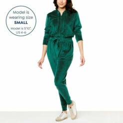 Top 10 ✨ G By Giuliana LounGy Velour Hooded Jogger Jumpsuit Dark Sapphire 🧨 -G by GIULIANA Sales Store unnamed file 280