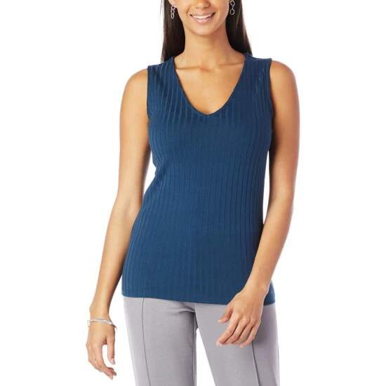 Outlet 😉 G By Giuliana Ribbed Knit V-Neck Tank Pink Blossom 🥰 3 Outlet 😉 G By Giuliana Ribbed Knit V-Neck Tank Pink Blossom 🥰