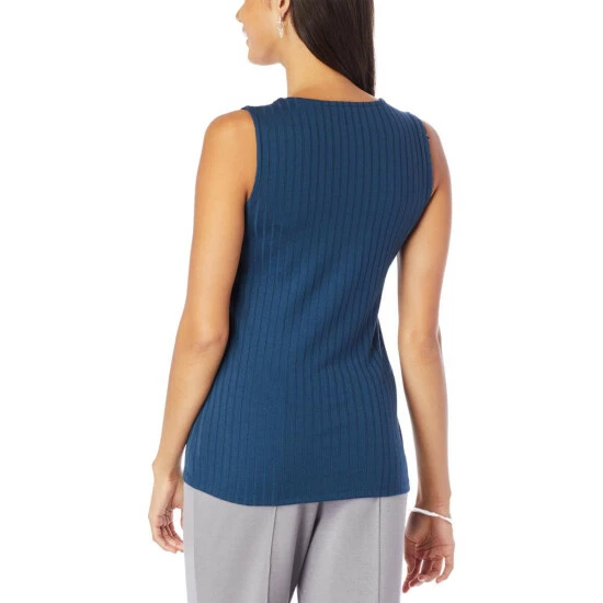 Outlet 😉 G By Giuliana Ribbed Knit V-Neck Tank Pink Blossom 🥰 5 Outlet 😉 G By Giuliana Ribbed Knit V-Neck Tank Pink Blossom 🥰 - Image 3