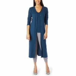 Discount 👏 G By Giuliana Ribbed Knit Button-Front Duster Cardigan Marina Navy 💯 -G by GIULIANA Sales Store unnamed file 2828