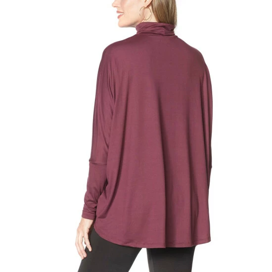 Hot Sale 🥰 G By Giuliana LounGy Brushed Knit Turtleneck Tunic Mauve Wine ❤️ 4 Hot Sale 🥰 G By Giuliana LounGy Brushed Knit Turtleneck Tunic Mauve Wine ❤️ - Image 2