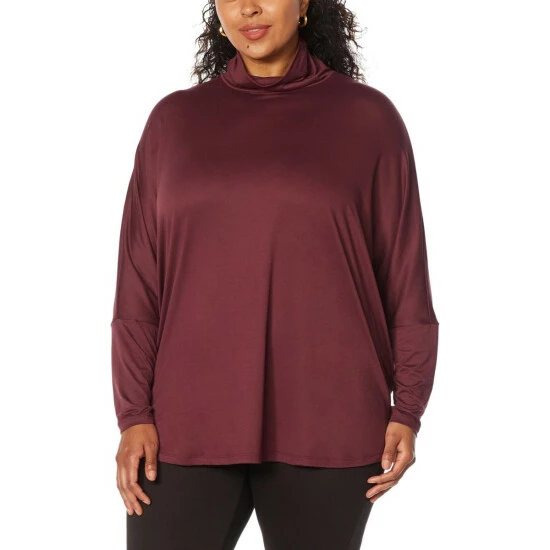 Hot Sale 🥰 G By Giuliana LounGy Brushed Knit Turtleneck Tunic Mauve Wine ❤️ 5 Hot Sale 🥰 G By Giuliana LounGy Brushed Knit Turtleneck Tunic Mauve Wine ❤️ - Image 3