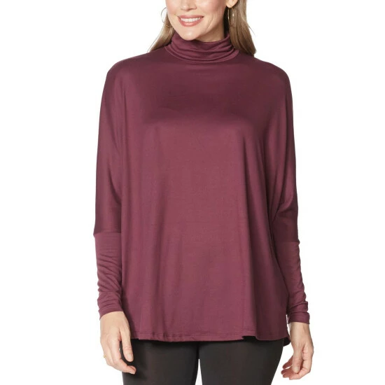 Hot Sale 🥰 G By Giuliana LounGy Brushed Knit Turtleneck Tunic Mauve Wine ❤️ 9 Hot Sale 🥰 G By Giuliana LounGy Brushed Knit Turtleneck Tunic Mauve Wine ❤️ - Image 7