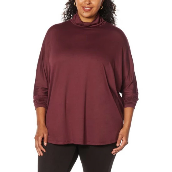 Hot Sale 🥰 G By Giuliana LounGy Brushed Knit Turtleneck Tunic Mauve Wine ❤️ 10 Hot Sale 🥰 G By Giuliana LounGy Brushed Knit Turtleneck Tunic Mauve Wine ❤️ - Image 8