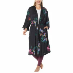 Cheapest 🥰 G By Giuliana Black Label Satin Robe Topper Black Floral 🎉 14 Cheapest 🥰 G By Giuliana Black Label Satin Robe Topper Black Floral 🎉 -G by GIULIANA Sales Store unnamed file 2879