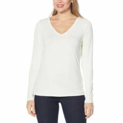 Brand new 😉 G By Giuliana 2-pack EcoLuxe Jersey Knit Long-Sleeve Tees Heather Gray/seafoam 💯 -G by GIULIANA Sales Store unnamed file 2946