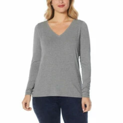 Brand new 😉 G By Giuliana 2-pack EcoLuxe Jersey Knit Long-Sleeve Tees Heather Gray/seafoam 💯 -G by GIULIANA Sales Store unnamed file 2947