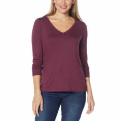 Brand new 😉 G By Giuliana 2-pack EcoLuxe Jersey Knit Long-Sleeve Tees Heather Gray/seafoam 💯 -G by GIULIANA Sales Store unnamed file 2951