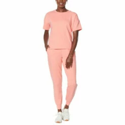 Cheap 🤩 G By Giuliana LounGy Short Sleeve Jogger Lounge Set Blue Clay 🔔 -G by GIULIANA Sales Store unnamed file 2964