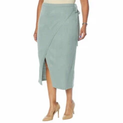 Best Sale 🔔 G By Giuliana Sweater Knit Faux Wrap Pencil 👗 Skirt Soft Maple 🧨 -G by GIULIANA Sales Store unnamed file 2967