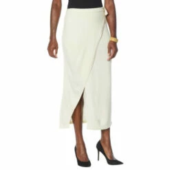 Best Sale 🔔 G By Giuliana Sweater Knit Faux Wrap Pencil 👗 Skirt Soft Maple 🧨 -G by GIULIANA Sales Store unnamed file 2968