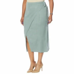 Best Sale 🔔 G By Giuliana Sweater Knit Faux Wrap Pencil 👗 Skirt Soft Maple 🧨 -G by GIULIANA Sales Store unnamed file 2969