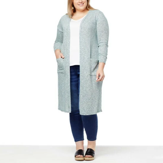 Cheap ๐ G By Giuliana Space Dyed Hacci Knit Duster Cardigan Pine Green ๐ 10 Cheap ๐ G By Giuliana Space Dyed Hacci Knit Duster Cardigan Pine Green ๐ - Image 8