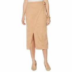 Best Sale 🔔 G By Giuliana Sweater Knit Faux Wrap Pencil 👗 Skirt Soft Maple 🧨 -G by GIULIANA Sales Store unnamed file 2970
