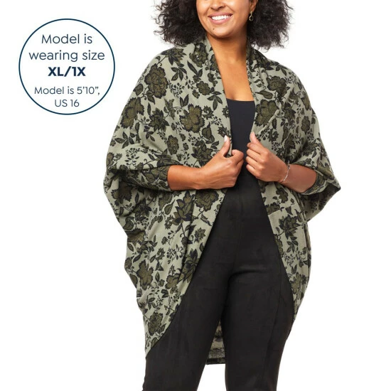 Brand new ๐ G By Giuliana Brushed Hacci Knit Cocoon Cardigan Maple Floral ๐ 4 Brand new ๐ G By Giuliana Brushed Hacci Knit Cocoon Cardigan Maple Floral ๐ - Image 2