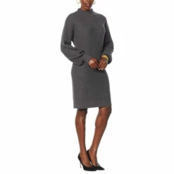 Buy 💯 G By Giuliana Mock Neck Sweater 👗 Dress Cream 😀