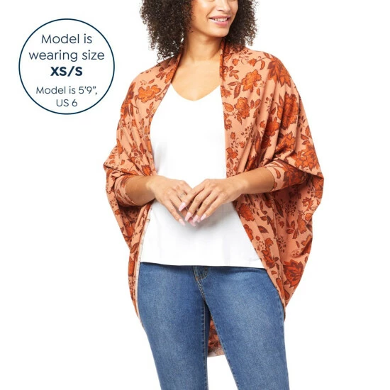 Brand new ๐ G By Giuliana Brushed Hacci Knit Cocoon Cardigan Maple Floral ๐ 5 Brand new ๐ G By Giuliana Brushed Hacci Knit Cocoon Cardigan Maple Floral ๐ - Image 3