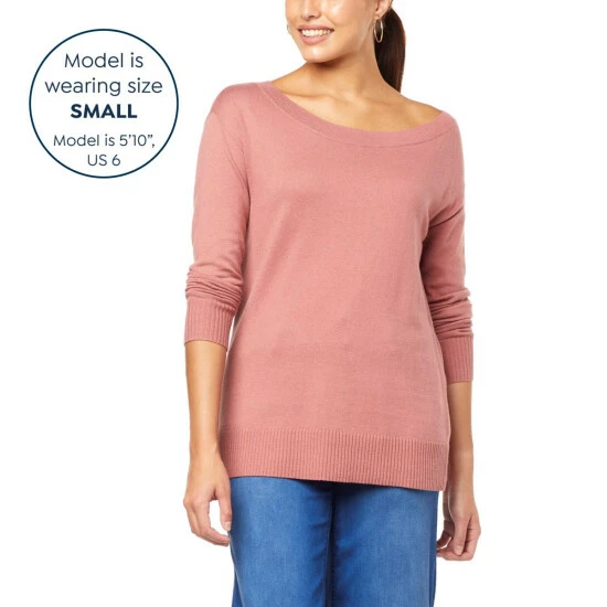 New ๐ "As Is" G By Giuliana On/Off-Shoulder Ribbed-Trim Knit Pullover Sunflower ๐ 4 New ๐ "As Is" G By Giuliana On/Off-Shoulder Ribbed-Trim Knit Pullover Sunflower ๐ - Image 2