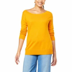 New ๐ "As Is" G By Giuliana On/Off-Shoulder Ribbed-Trim Knit Pullover Sunflower ๐ 30 New ๐ "As Is" G By Giuliana On/Off-Shoulder Ribbed-Trim Knit Pullover Sunflower ๐ -G by GIULIANA Sales Store unnamed file 3047