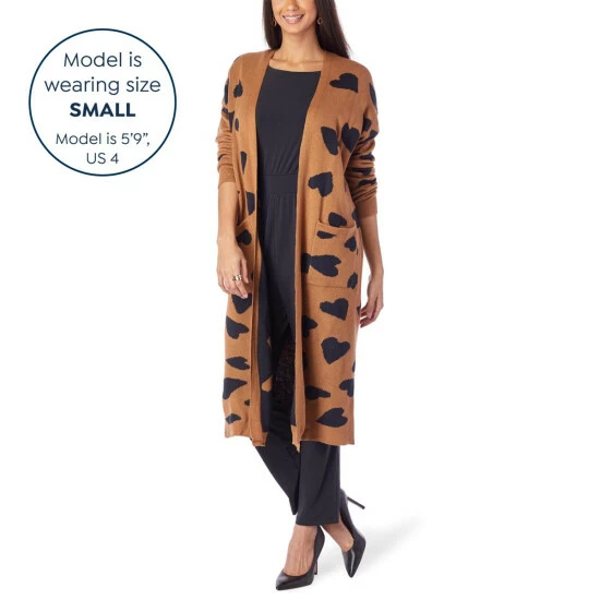 Outlet 🛒 "As Is" G By Giuliana Jacquard Sweater Knit Duster Cardigan Olive Star 💯 11 Outlet 🛒 "As Is" G By Giuliana Jacquard Sweater Knit Duster Cardigan Olive Star 💯 - Image 9