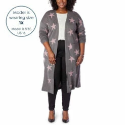 Outlet 🛒 "As Is" G By Giuliana Jacquard Sweater Knit Duster Cardigan Olive Star 💯 22 Outlet 🛒 "As Is" G By Giuliana Jacquard Sweater Knit Duster Cardigan Olive Star 💯 -G by GIULIANA Sales Store unnamed file 3073