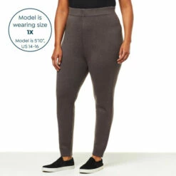 Buy ⭐ "As Is" G By Giuliana Sweater Knit Pull-On Legging Wild Mushroom 🥰 -G by GIULIANA Sales Store unnamed file 3079