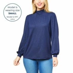 Wholesale ✨ "As Is" G By Giuliana Dream Knit Foil Print Mock-Neck Top Black 😀 -G by GIULIANA Sales Store unnamed file 3084