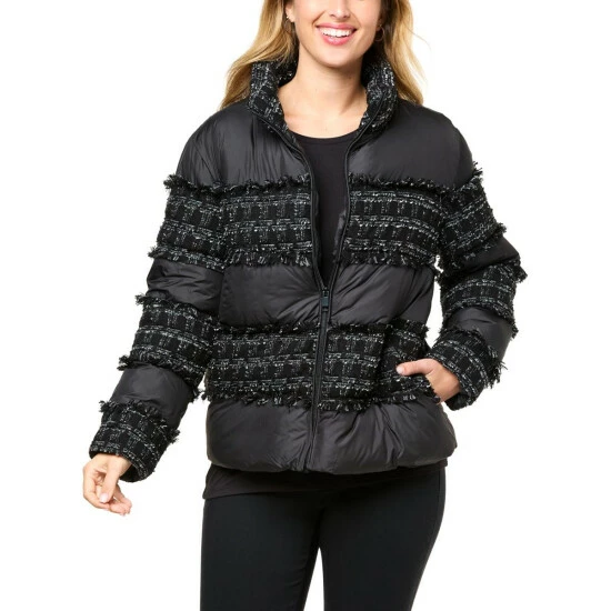 Flash Sale 🔔 "As Is" G By Giuliana Black Label Tweed Detail Puffer 🧥 Coat 🔔 3 Flash Sale 🔔 "As Is" G By Giuliana Black Label Tweed Detail Puffer 🧥 Coat 🔔