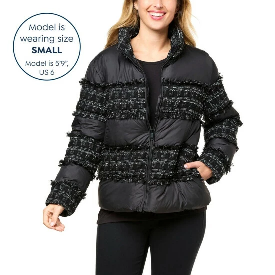 Flash Sale 🔔 "As Is" G By Giuliana Black Label Tweed Detail Puffer 🧥 Coat 🔔 5 Flash Sale 🔔 "As Is" G By Giuliana Black Label Tweed Detail Puffer 🧥 Coat 🔔 - Image 3