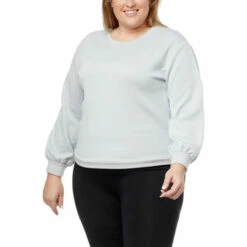 Cheapest 🌟 "As Is" G By Giuliana Black Label Quilted French Terry Sweatshirt Gray Violet 🥰 -G by GIULIANA Sales Store unnamed file 3139