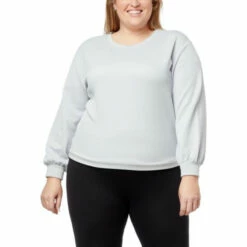 Cheapest 🌟 "As Is" G By Giuliana Black Label Quilted French Terry Sweatshirt Gray Violet 🥰 -G by GIULIANA Sales Store unnamed file 3142