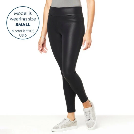 Best deal 🎉 "As Is" G By Giuliana Fleece-Backed Pebble Faux Leather Legging Navy 👏 5 Best deal 🎉 "As Is" G By Giuliana Fleece-Backed Pebble Faux Leather Legging Navy 👏 - Image 3