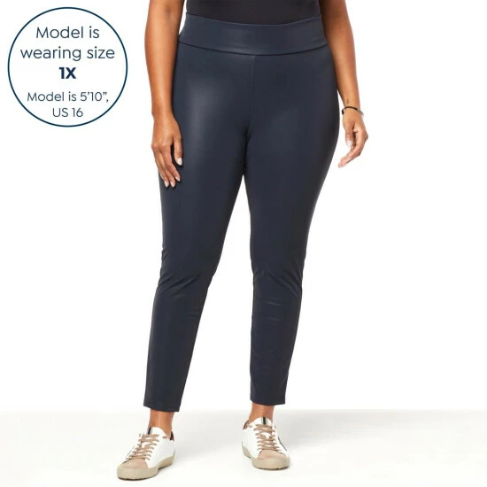 Best deal 🎉 "As Is" G By Giuliana Fleece-Backed Pebble Faux Leather Legging Navy 👏 9 Best deal 🎉 "As Is" G By Giuliana Fleece-Backed Pebble Faux Leather Legging Navy 👏 - Image 7